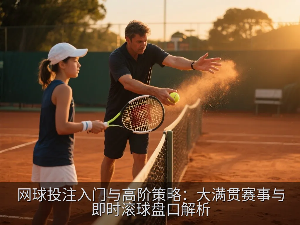 显示网球比赛统计数据与趋势图表的平板电脑